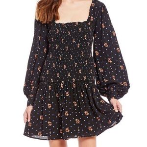Free People Two Faced Printed Mini Dress